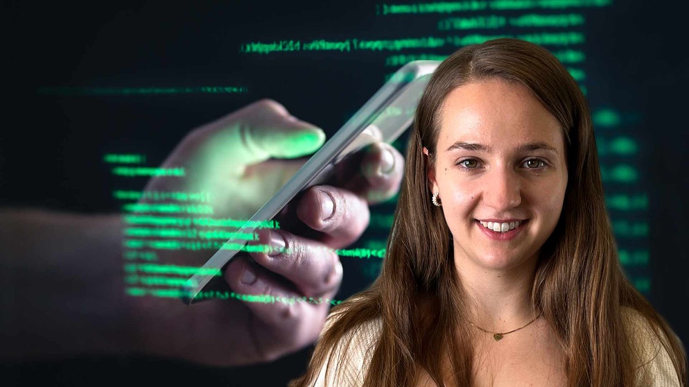 Maria Schifferl, Duale Master Studentin im Bereich IT-Sicherheit an der Hochschule München, jetzt in der Abteilung IT-Sicherheit bei Siemens | Bild: BR/Luisa Marie Roth | stock.adobe.com/terovesalainen