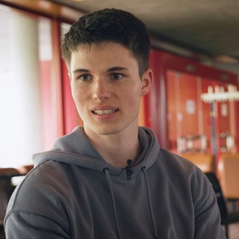 Nils Gödicke, 2. Bachelor Semester im Fach „IT Security“ an der Hochschule Esslingen | Bild: Bayerischer Rundfunk/BR/Noel Chojnacki