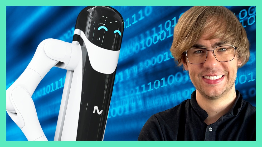 Tobias Gerlach, KI-Software-Entwickler bei NEURA Robotics | Bild: BR/ stock.adobe.com/NEURA ROBOTICS/Ulrich Schramm/Mike Espenhain