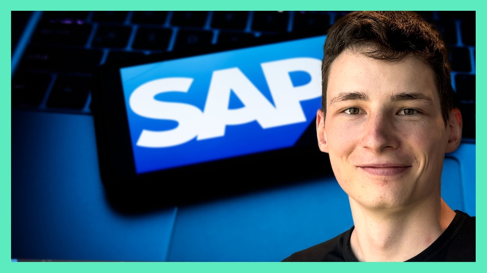 Jonas hat Informatik an der TU München studiert und arbeitet jetzt als Junior Softwareentwickler bei SAP. Hier erfährst du mehr über den Job. | Bild: Bayerischer Rundfunk/picture alliance / NurPhoto /BR/Oliver Höpfner/Jakub Porzycki