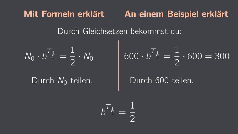 Halbwertszeit Berechnung | Bild: BR