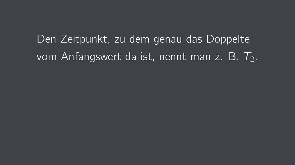 Verdopplungszeit ausrechnen Schritt für Schritt. | Bild: BR