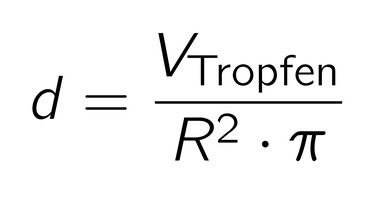 Gleichung nach Durchmesser aufgelöst | Bild: BR
