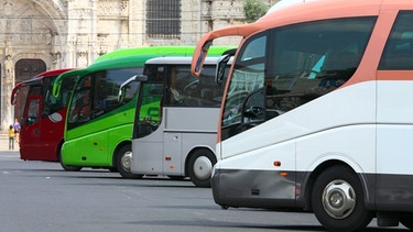 Busse auf Parkplatz | Bild: colourbox.com