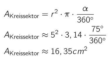 Berechnungen zur Kreisfläche | Bild: BR
