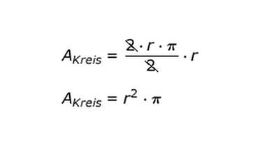 Berechnungen zur Kreisfläche | Bild: BR