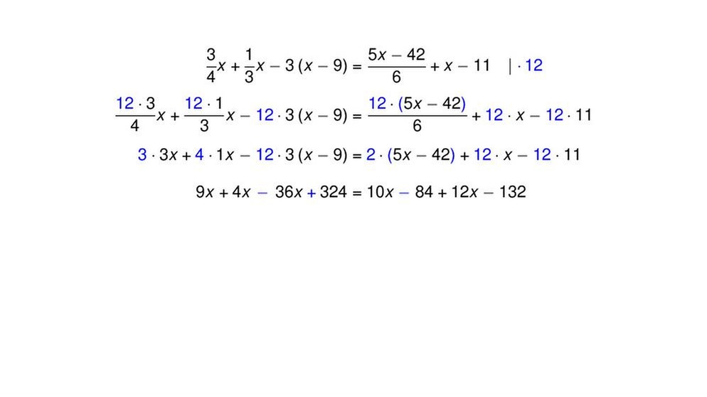 Gleichungen mit Brüchen | Bild: BR