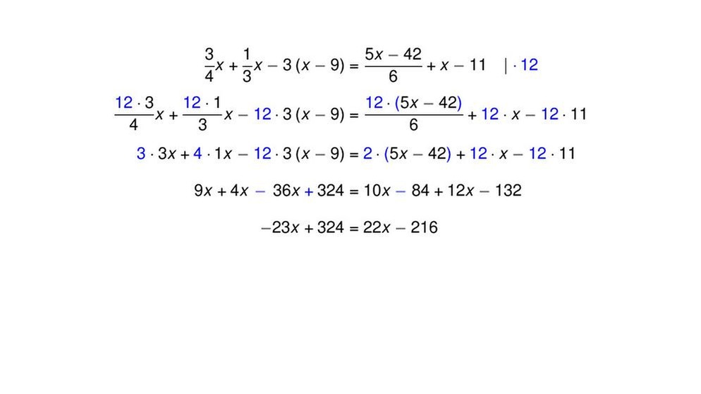Gleichungen mit Brüchen | Bild: BR