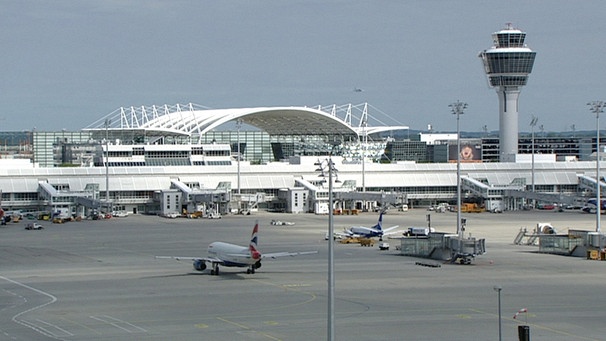 Blick auf den Flughafen München | Bild: BR