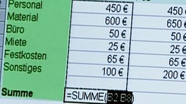 Excel-Tabelle | Bild: BR