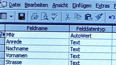 Tabelle in Access | Bild: BR