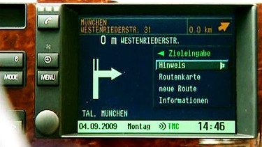 Navigationssystem in einem Auto | Bild: BR