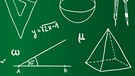 Symbole und Diagramme zum Thema Mathematik | Bild: colourbox.com