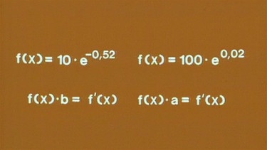 Exponentialfunktionen sind ihren Ableitungen proportional | Bild: BR