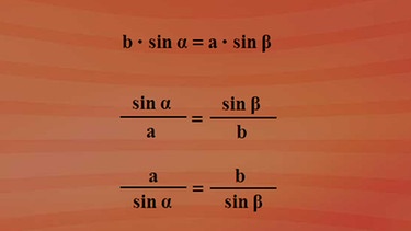 Die Herleitung des Sinussatzes | Bild: BR