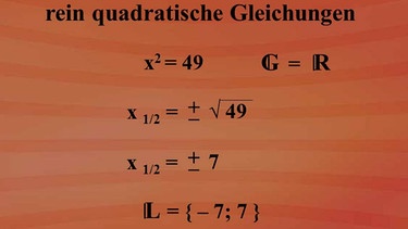 Quadratische Gleichungen | Bild: BR