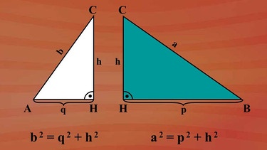 Dreieckshöhe / Hypotenusenabschnitte | Bild: BR