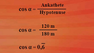 Berechnung des Neigungswinkels der Pyramidenseitenfläche | Bild: BR