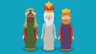 Illustration der Heiligen Drei Könige | Bild: colourbox.com