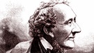 Portrait Hans Christian Andersen. Der dänische Schriftsteller H. C. Andersen war ein Meister darin, Themen wie Armut, Einsamkeit und Ausgrenzung in seinen Kunstmärchen zu verdichten. | Bild: picture-alliance/dpa