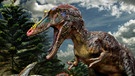 Zeichnung der bunten Langnase:"Pinocchio rex" - ein Dinosaurier-Verwandter des Raubsauriers Tyrannosaurus Rex. | Bild: picture-alliance/dpa