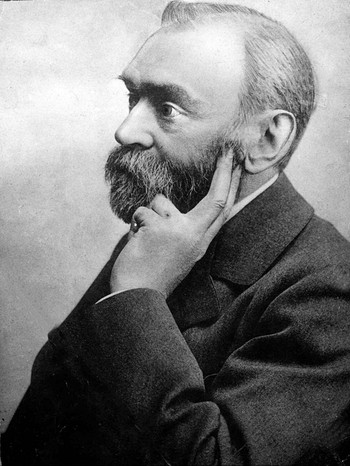 Alfred Nobel, der Begründer des Nobelpreises. Alfred Nobels Leben hatte Wums: Er erfand das Dynamit. Sein letzter Wille: Die Verleihung des Nobelpreises. Alles über den Erfinder und sein Testament. | Bild: picture-alliance/dpa