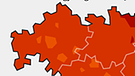 Grafik: Durchschnittstemperatur in Bayern im Dezember 2015 im Vergleich zum langjährigen Mittel von 1961-1990. Weiße Weihnacht? Von wegen! Im Dezember 2015 herrschten in Bayern oft frühlingshafte Temperaturen. Im Durchschnitt herrschte im Dezember eine Temperatur von 4,3 Grad Celsius - fast fünf Grad über dem langjährigen Mittelwert. | Bild: BR, Quelle: DWD