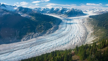 Der Klinaklini Gletscher ist der größte Gletscher Westkanadas, 500 Quadratkilometer groß. Auch er schmilzt immer schneller ab. | Bild: Brian Menounos