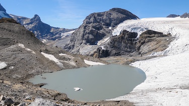 neu entstandener Gletschersee am Claridenfirn Rafael Wiedenmeier | Bild: Rafael Wiedenmeier