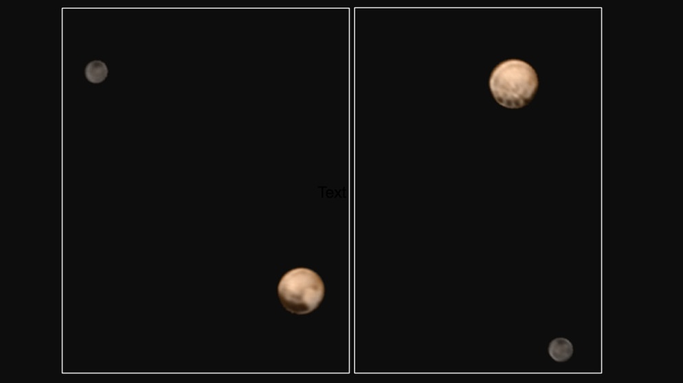 Pluto und Charon, aufgenommen von New Horizons | Bild: NASA