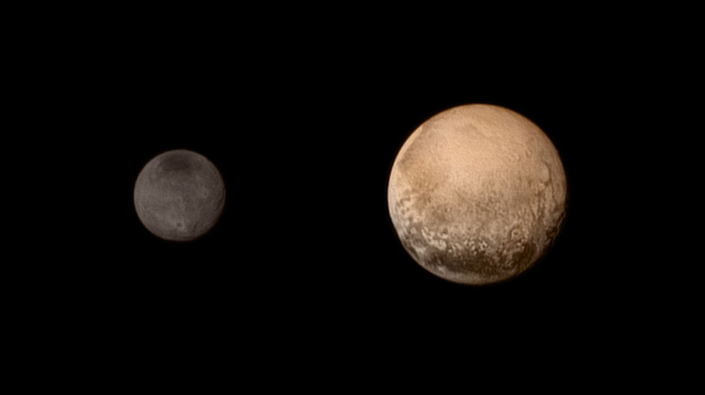 PLuto und Charon am 11. Juli | Bild: NASA/JHUAPL/SWRI