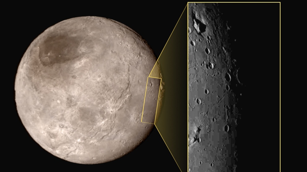 Charon - Plutos größter Mond, 14. Juli 2015 | Bild: NASA-JHUAPL-SwRI