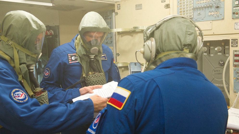 Astronaut Alexander Gerst beim Notfalltraining | Bild: GCTC