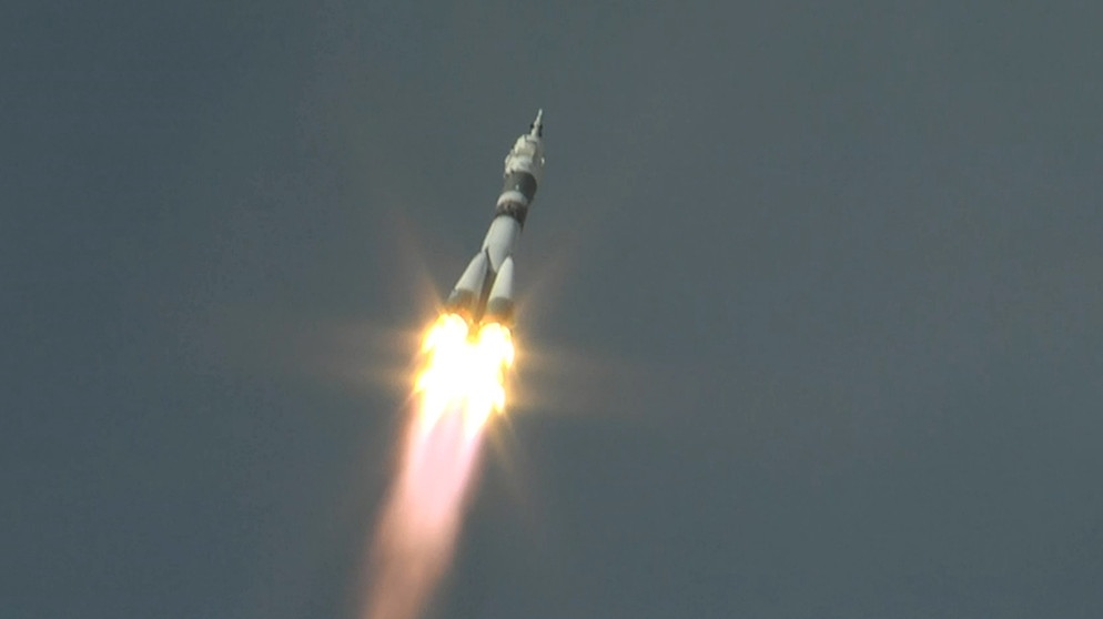 6. Juni 2018, 13.12 Uhr: Lift-off der Sojus-Rakete vom russischen Weltraumbahnhof Baikonur. Mit an Bord: der deutsche Astronaut Alexander Gerst. | Bild: ESA