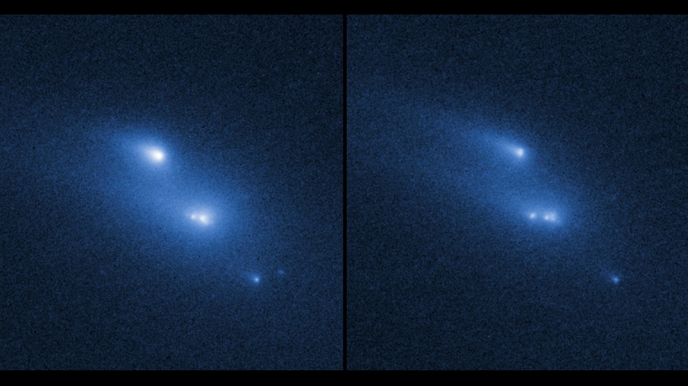 Asteroid bricht auseinander, Hubble-Aufnahme | Bild: NASA, ESA, D. Jewitt (UCLA)