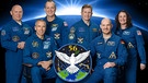 Die Crew Expedition 56: Oleg Artjemjew, Andrew Feustel, Ricky Arnold, Sergej Prokopjew, Alexander Gerst und Serena Auñón-Chancellor. | Bild: picture alliance/ZUMA Press