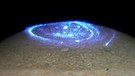 Aurora auf Jupiter | Bild:  NASA, ESA, and J. Nichols (University of Leicester