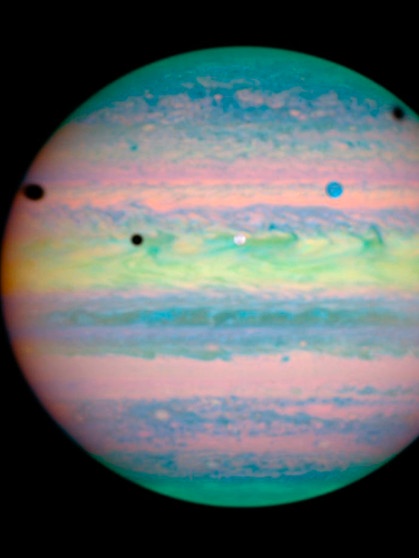 Drei Monde vor Jupiter | Bild: NASA