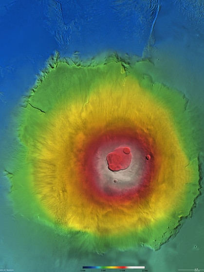 Olympus Mons | Bild: ESA/DLR/FU Berlin (G. Neukum)