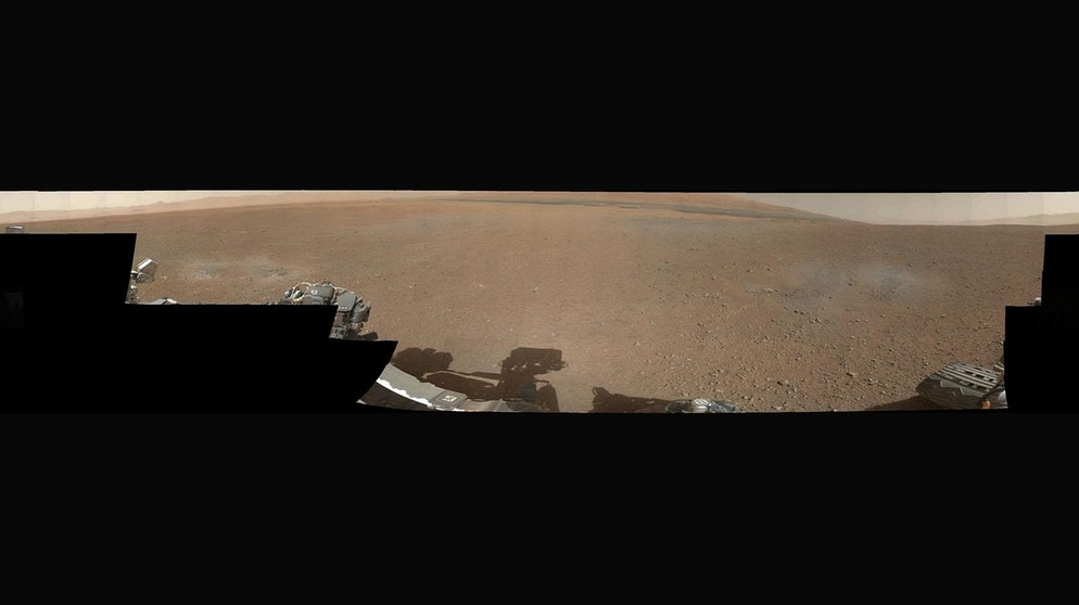 Panoramaaufnahme des Gale-Kraters von Curiosity, dem Mars-Rover der NASA | Bild: NASA/JPL-Caltech/MSSS