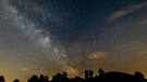 Aufnahme der Milchstraße über Bad Feilnbach am 04. Juli um 22:18 Uhr, kurz bevor die Wolken kamen. | Bild: Hans Reiter