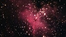 Der Adlernebel IC 4703 (M16, NGC 6611) liegt im Sternbild Schlange und ist die Verbindung aus einem Nebel und einem Offenen Sternhaufen. Fotografiert von Sascha Weiss im Juli 2019 | Bild: Sascha Weiss