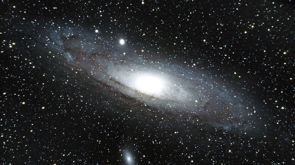 Die Andromedagalaxie M31 im Sternbild Andromeda, aufgenommen von Simon Bock | Bild: Simon Bock