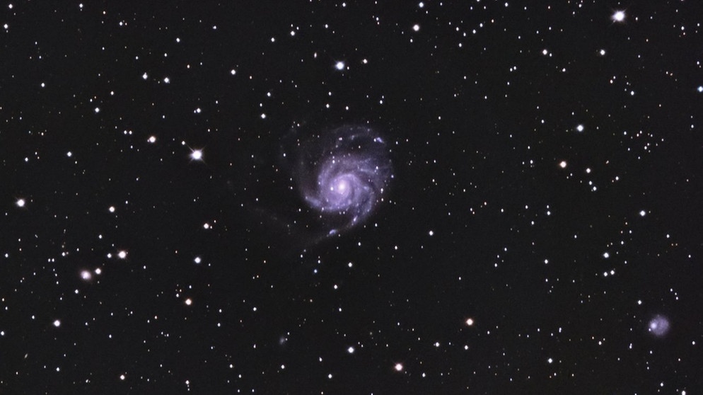 Die Feuerrad- oder Pinwheel-Galaxie (M101, NGC 5457) im Sternbild Großer Bär (Großer Wagen). Fotografiert von Sascha Weiss im Frühjahr 2019 | Bild: Sascha Weiss