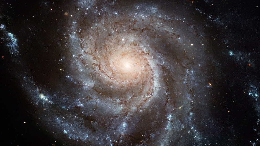 Die Feuerrad- oder Pinwheel-Galaxie (M101, NGC 5457) im Sternbild Großer Bär (Großer Wagen). Aufnahme vom Weltraum-Teleskop Hubble | Bild: NASA, ESA, K. Kuntz (JHU), F. Bresolin (University of Hawaii), J. Trauger (Jet Propulsion Lab), J. Mould (NOAO), Y.-H. Chu (University of Illinois, Urbana), STScI