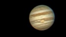 Der Planet Jupiter mit dem großen roten Fleck und den Monden Europa und Ganymed. | Bild: Jürgen Löchner