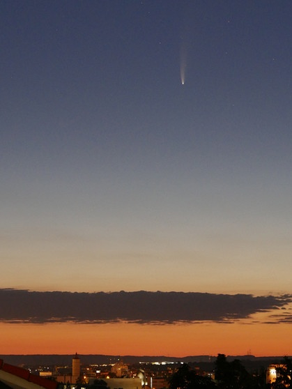 Komet Neowise über Fellbach bei Stuttgart | Bild: Matthias Weidle