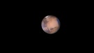 Mars, aufgenommen durch ein Teleskop mit 28 Zentimeter Spiegelöffnung und 2800 Millimeter Brennweite am 20. Februar 2012 | Bild: Peter Mielke