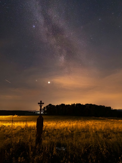 Die Milchstraße in der Nähe von Schwandorf in der Oberpfalz. | Bild: Melanie Martinu