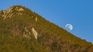 Supermond an der Kante des Geierstein über Lenggries. | Bild: Robert Kukuljan